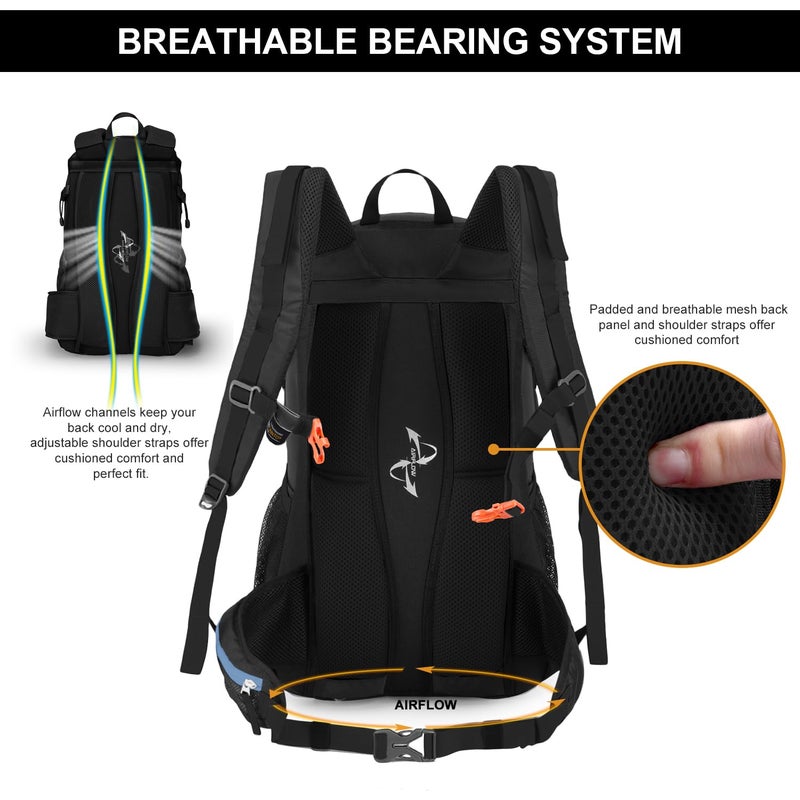 MOUNTAINTOP 25L/40L Hiking Backpack,Lightweight Travel Backpack for Men Women Outdoor Backpacking, Camping - Image 3